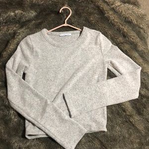 Zara Sweaters - ZARA SOFT FEEL GREY SWEATSHIRT Zara Sweaters - ZARA SOFT FEEL GREY SWEATSHIRT